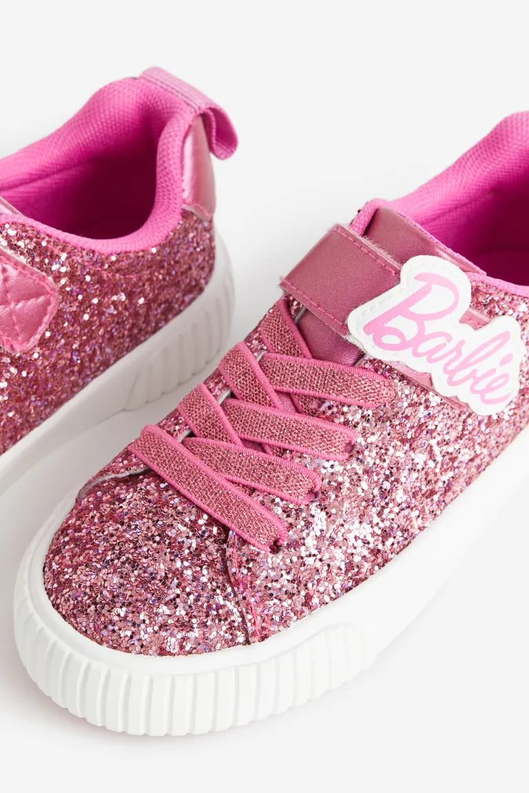Tenis rosados barbie glitter H&M niña