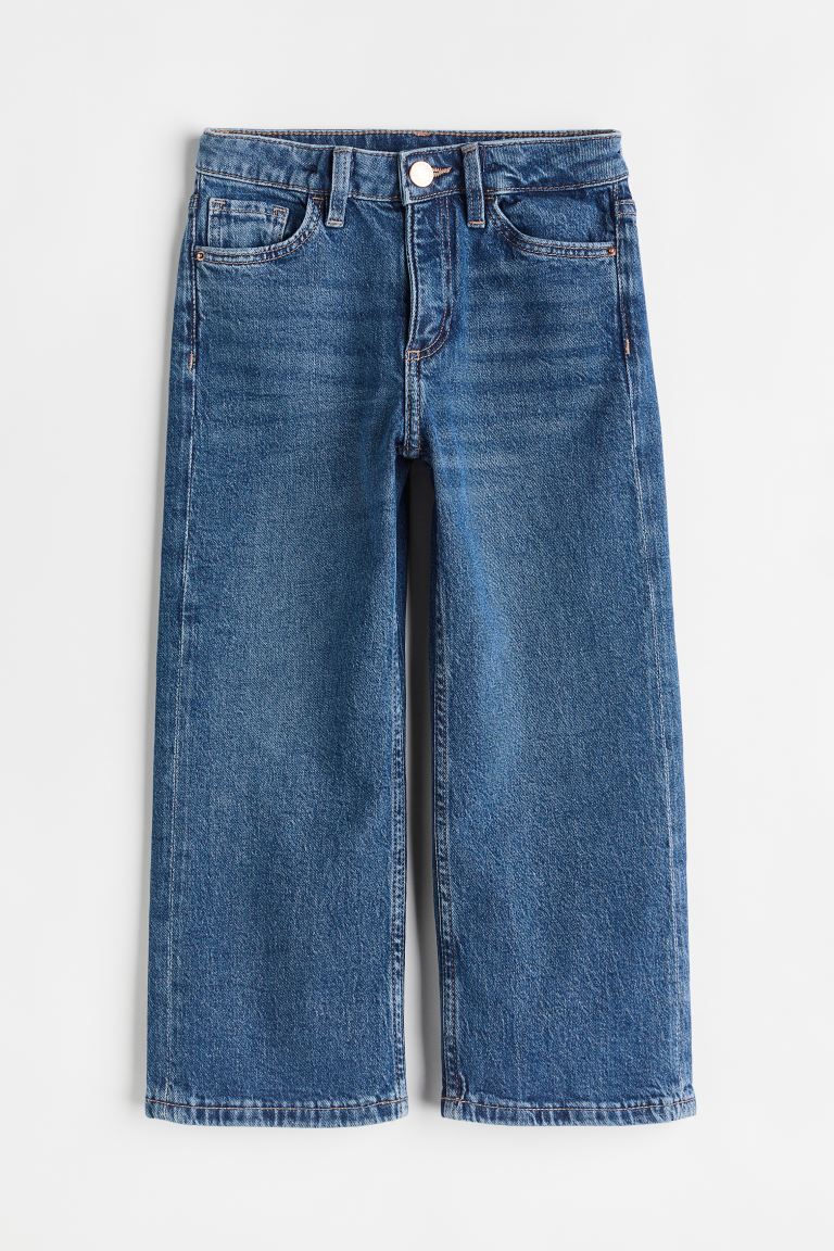 Pantalón jeans niña H&M azul acampanado wide leg 1165482