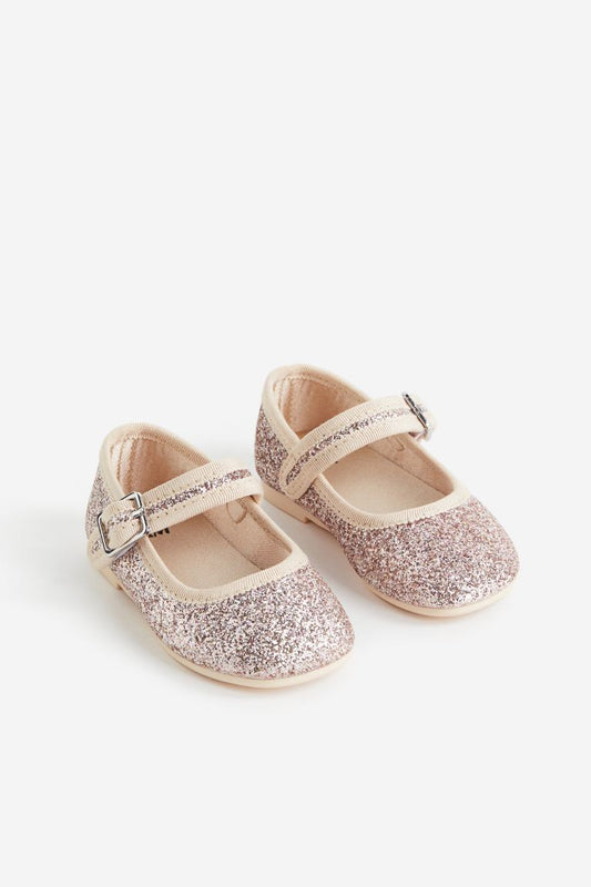 Zapatillas doradas H&M bebe niña