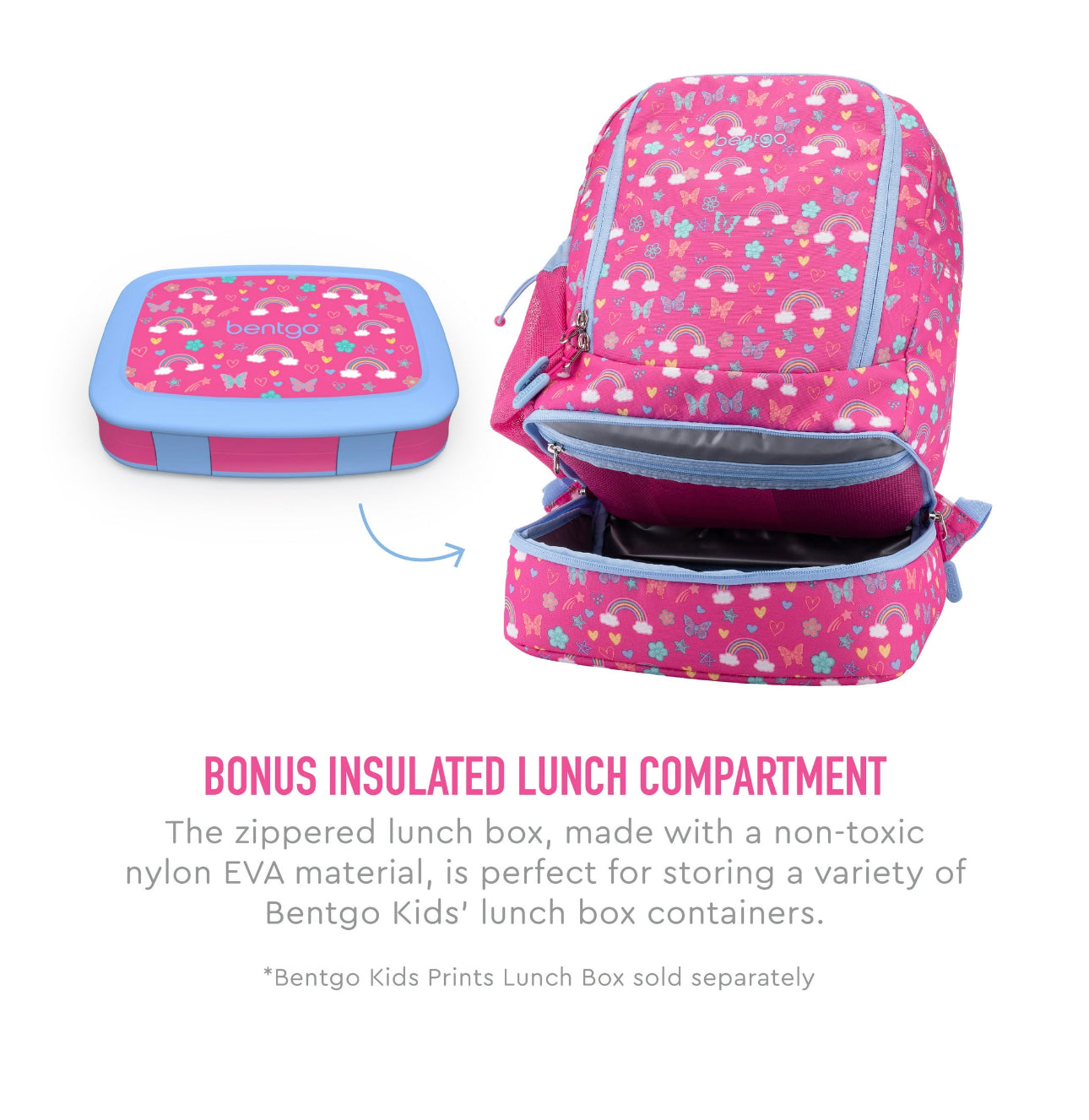 Mochila dos en uno porta Lonchera Bentgo grande