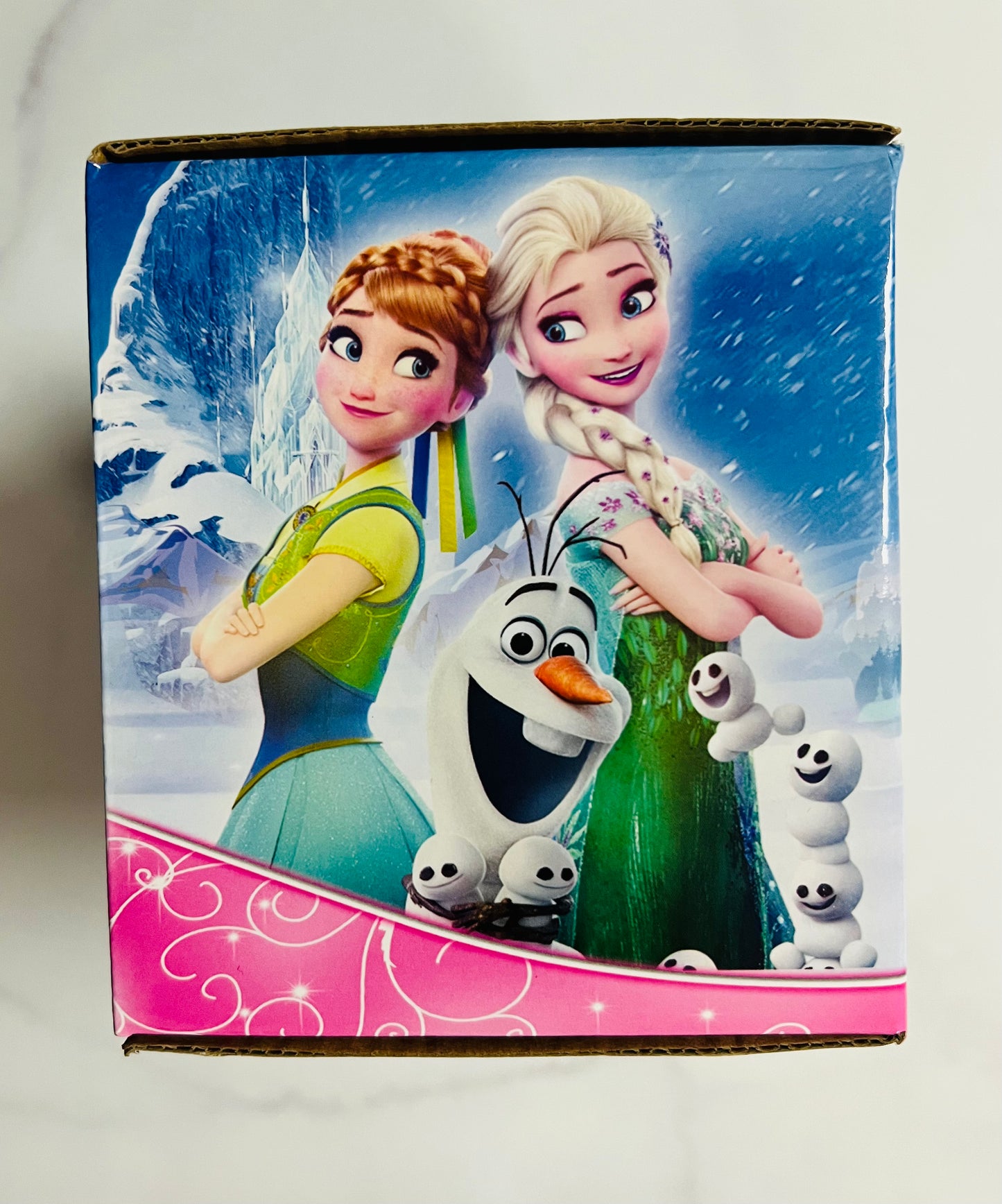 Carro musical frozen rosado