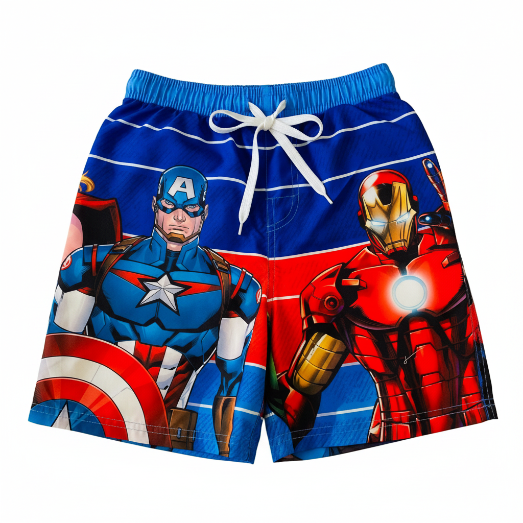 Calzoneta short traje de baño marvel niño promo 3x1000