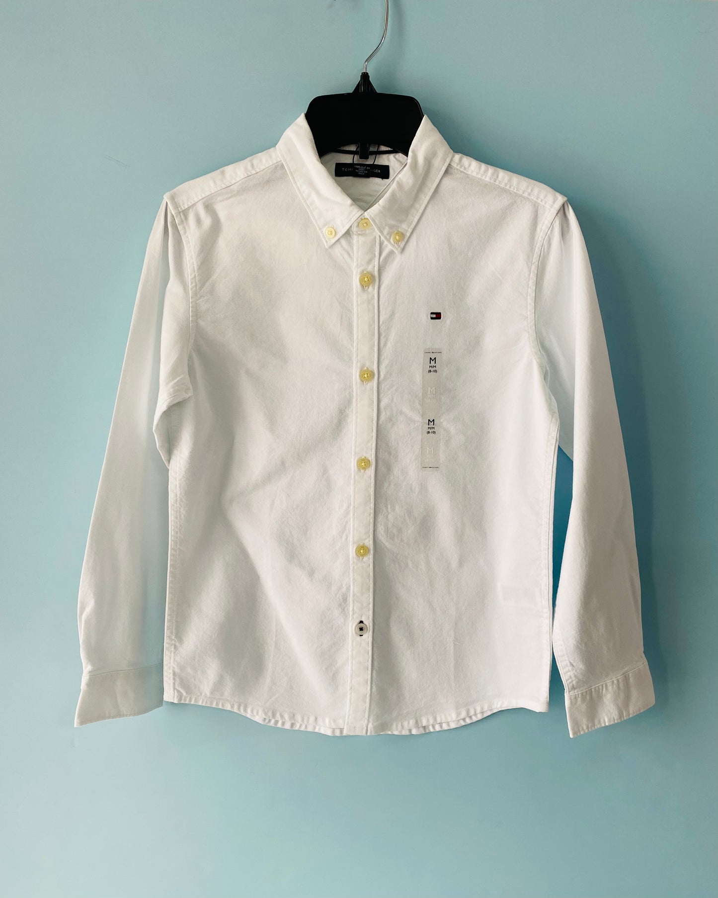 Camisa blanca formal Tommy  Hilfiger niño