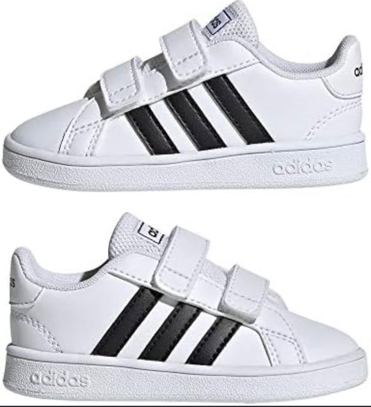 Tenis blancos adidas unisex niña niño pegatina