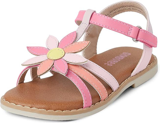 Sandalias rosadas flores gymboree niña