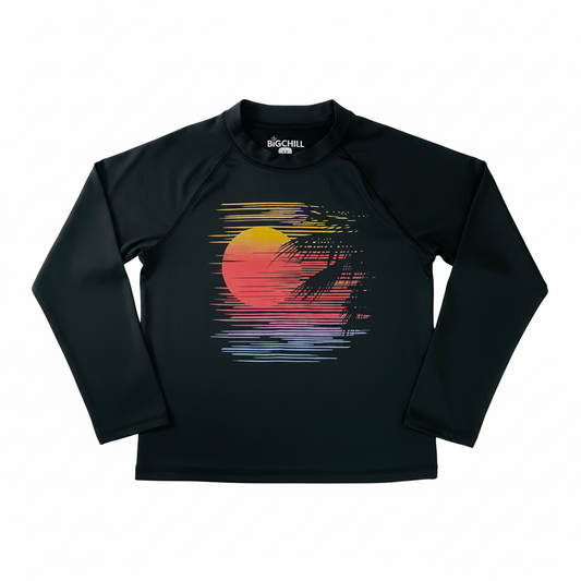 Camisa traje de baño niño negra