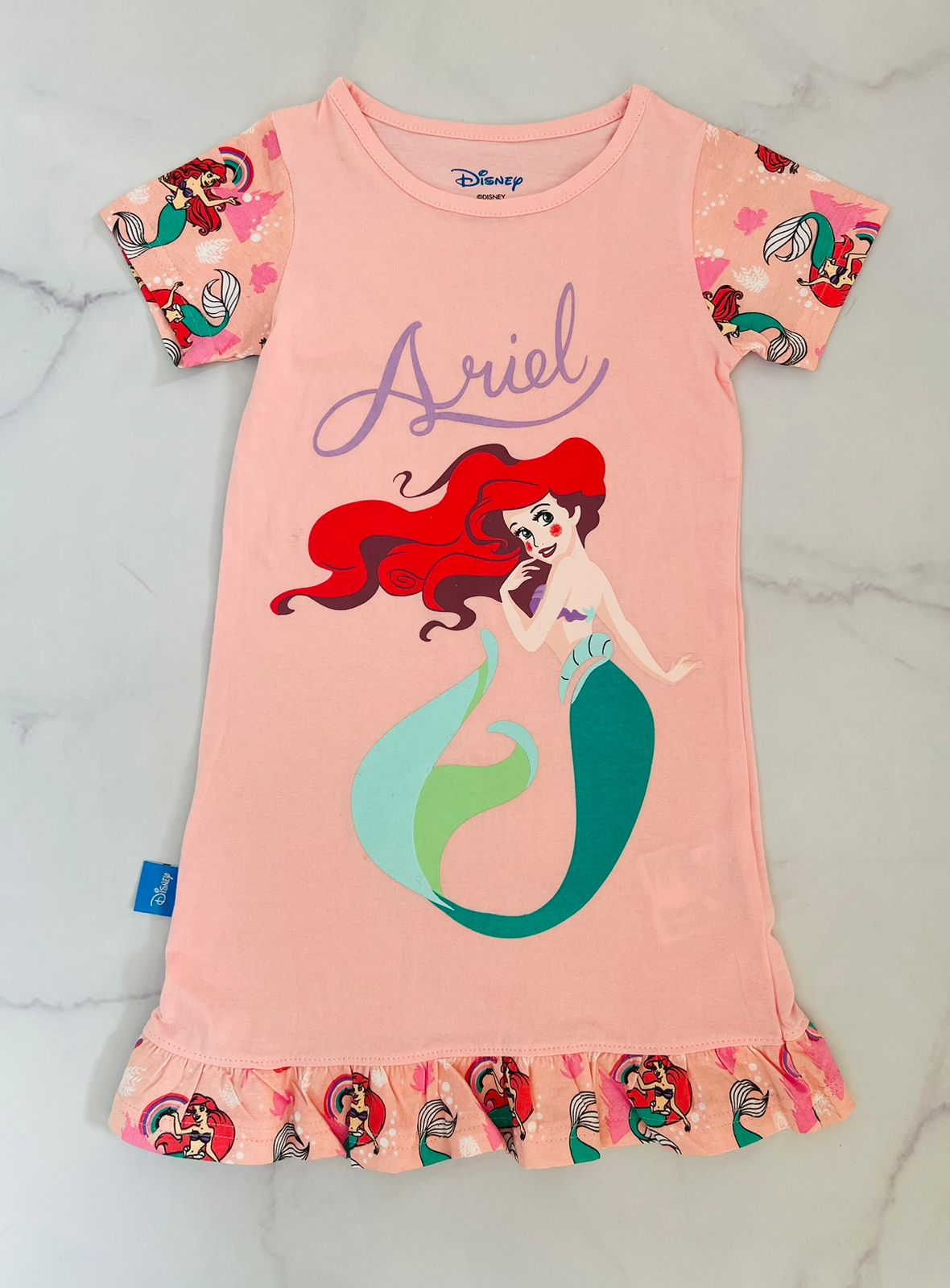 Pijama Vestido Sirena Ariel Disney rosado niña 35009776