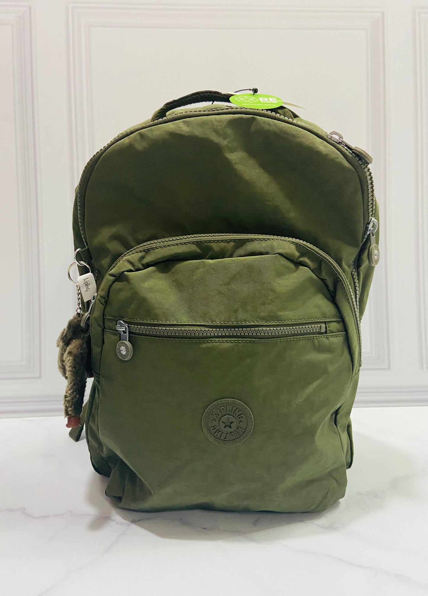Mochila Kipling verde grande