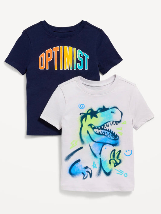 Set 2 camisas niño Old Navy dinosaurio 529136