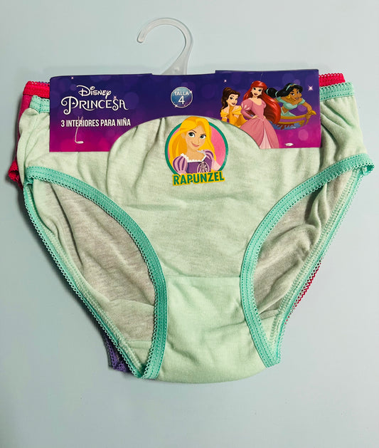 Set 3 ropa interior rapunzel