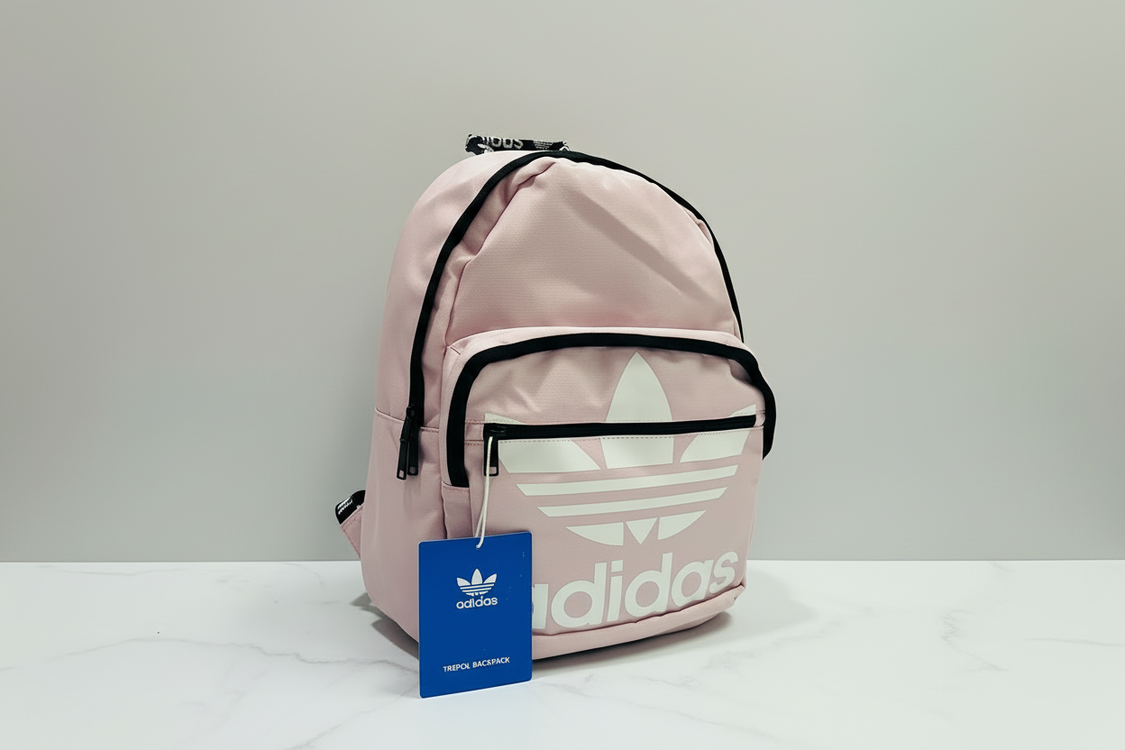 Mochila rosada niña Adidas grande colegio