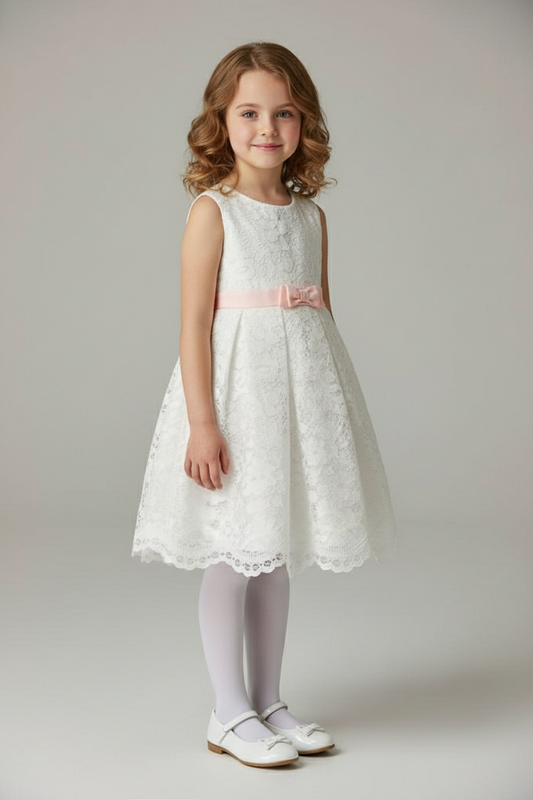 Vestido blanco niña gala eventos