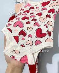 Set 3 Piezas rojo bebe niña Just Lizzy Valentines love