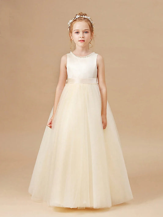 Vestido champange evento gala niña sk25070973277357353