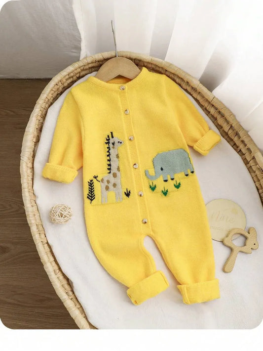 Pijama mameluco amarillo animales sa2405178836421821 salida hospital