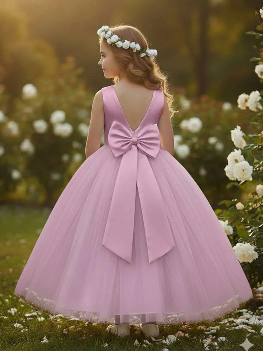 Vestido rosado niña gala sk25080923356502230