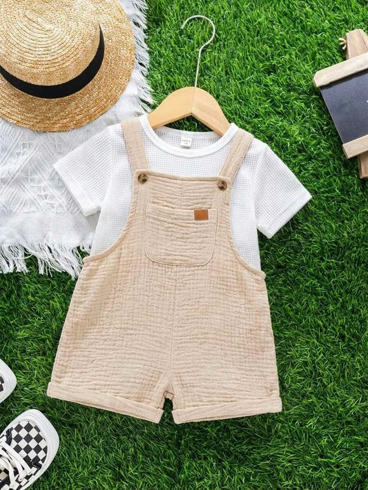 Overall beige bebe niño sa2411089081959323