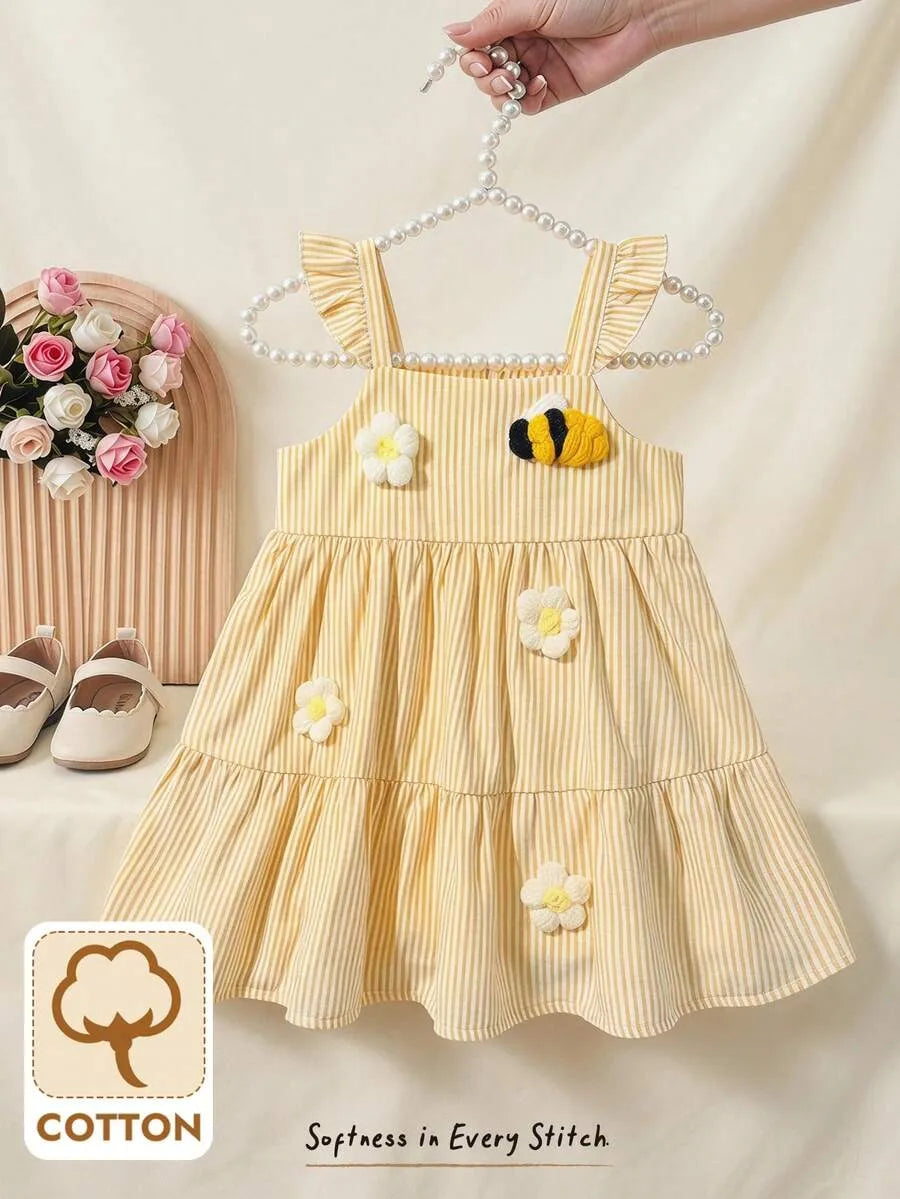 Vestido amarillo abeja bebe niña sa260407103661797755882