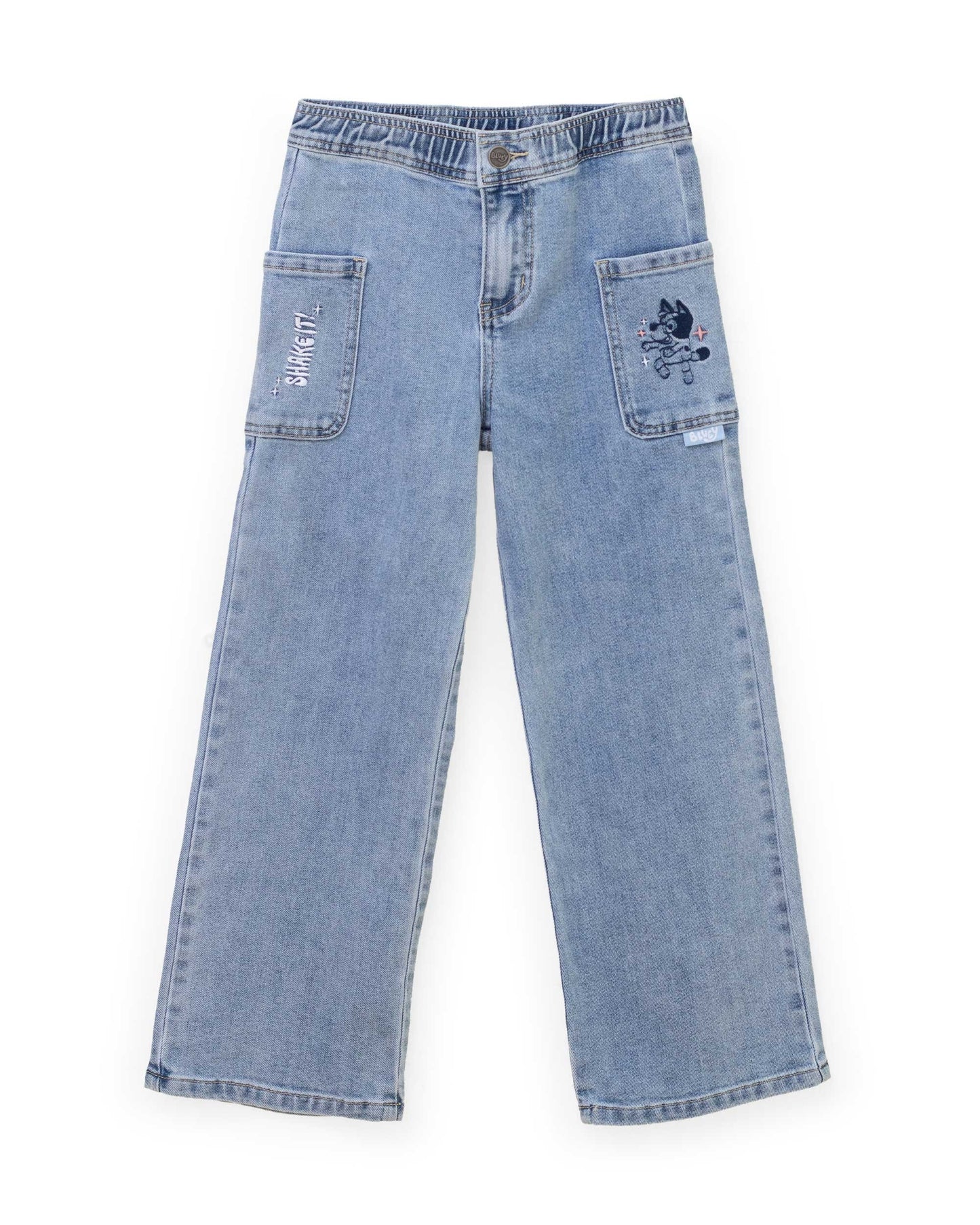 Pantalon jeans azul niña St Jacks Bluey 21900662201 acampanado