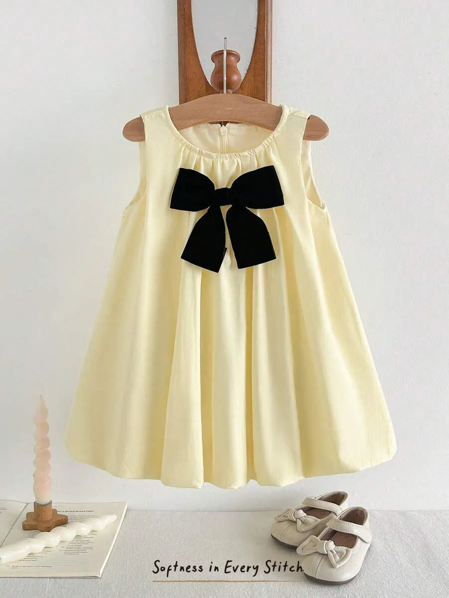 Vestido amarillo chongo bebe niña sa260216035307043786623