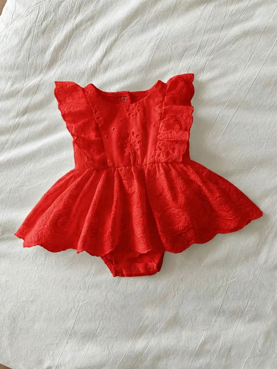 Vestido rojo bebe niña sa251122992592525997