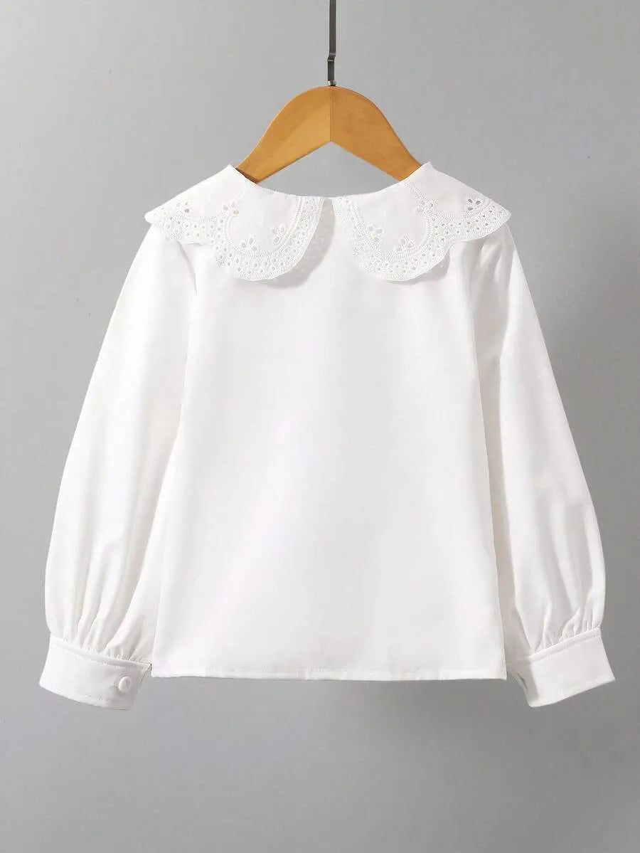 Camisa blanca niña coello español Peter pan sk260720155853336487306