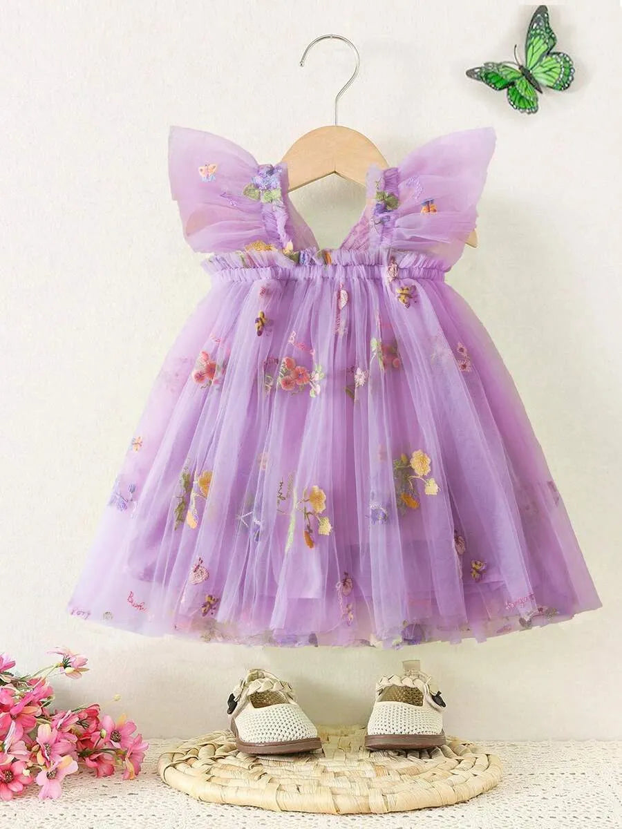 Vestido morado mariposas bebe niña sa25052783839734333-sa25050908778183322 gala