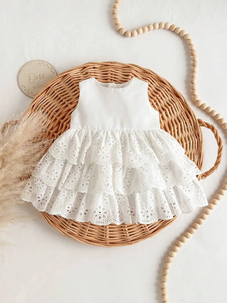 Vestido blanco bebe niña sa25021813312431234