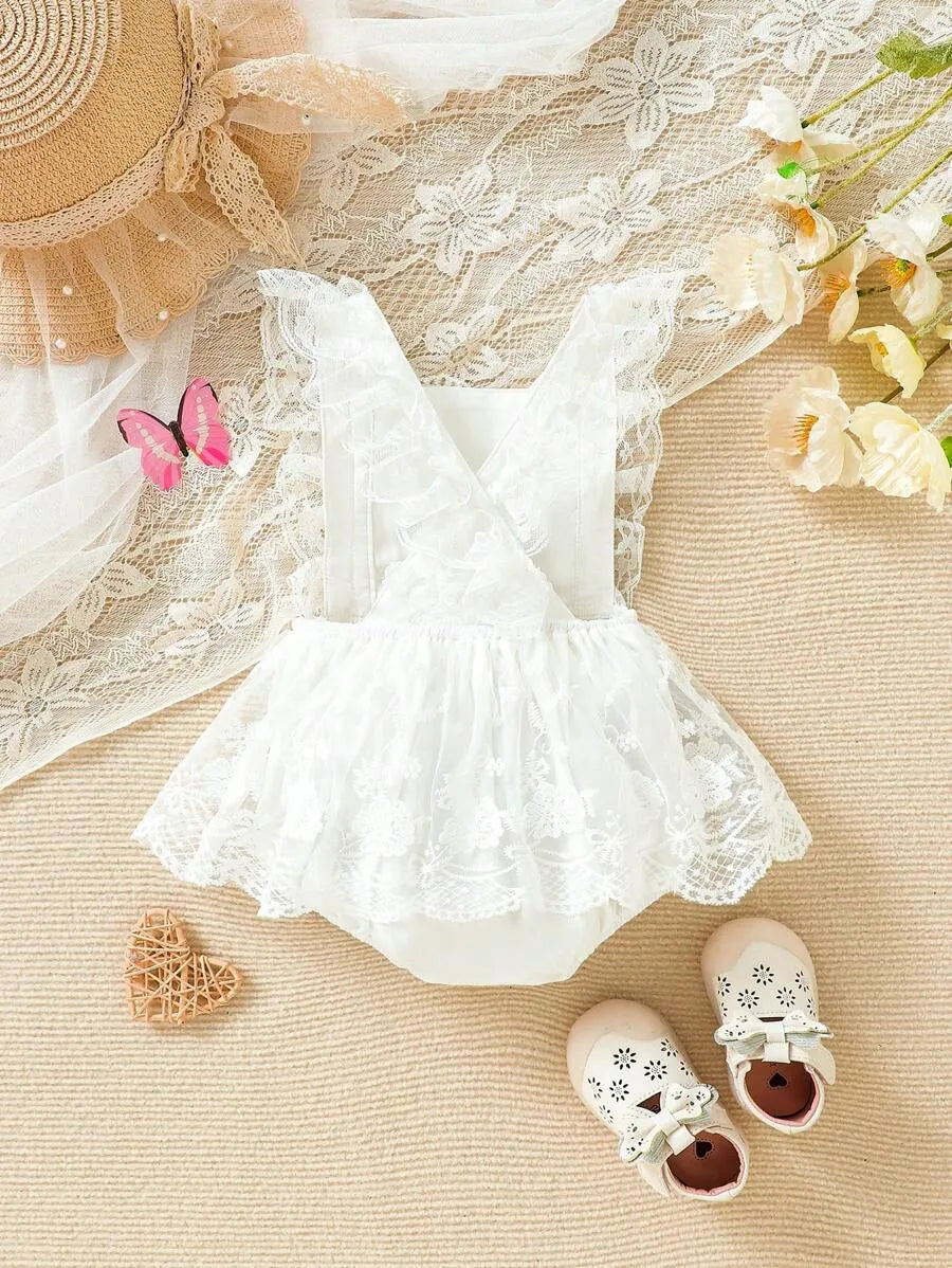 Vestido blanco bebe niña revuelos sa2403287772887182 gala