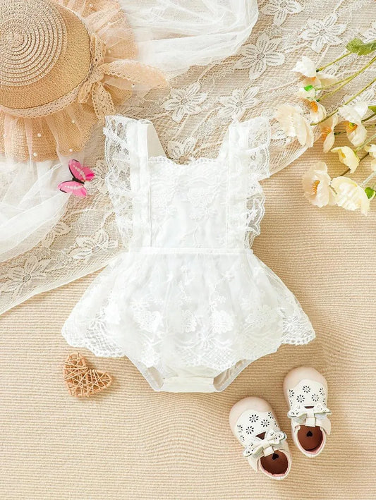 Vestido blanco bebe niña revuelos sa2403287772887182 gala