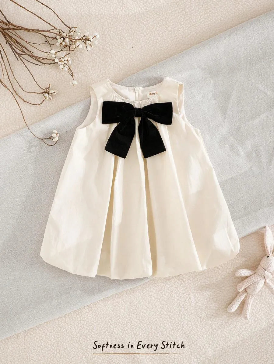 Vestido blanco chongo bebe niña sa2412031381699883