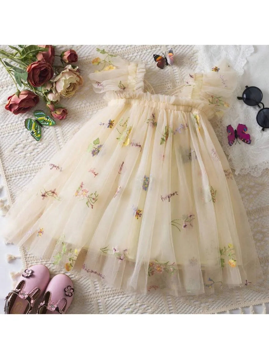 Vestido amarillo mariposas bebe niña sa25050908778199141