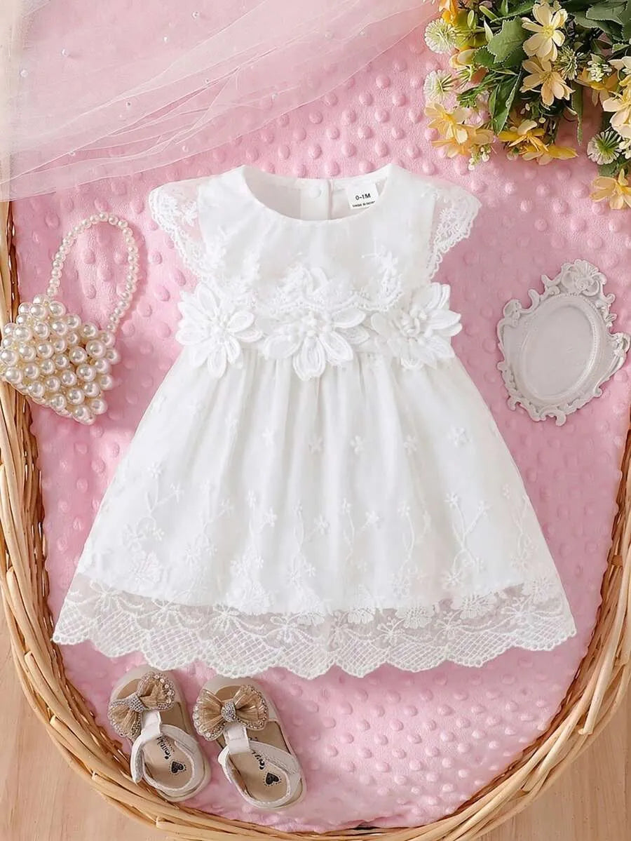 Vestido blanco bebe niña sa260121202671163068950