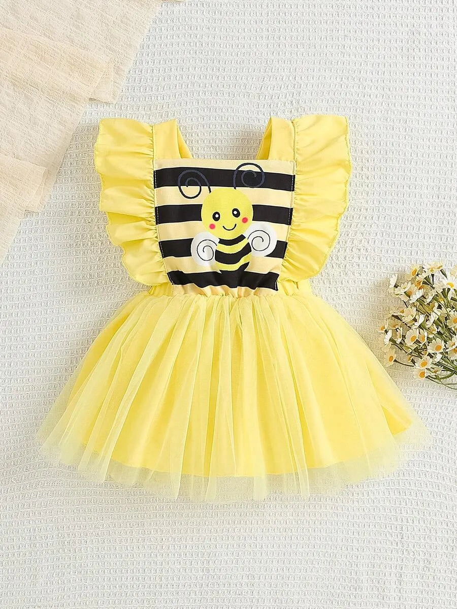 Vestido amarillo abeja bebe niña sa260119170351841246100