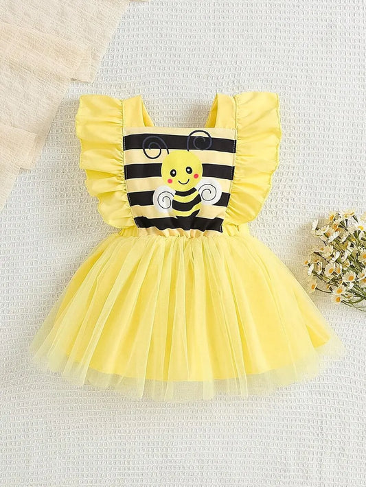Vestido amarillo abeja bebe niña sa260119170351841246100