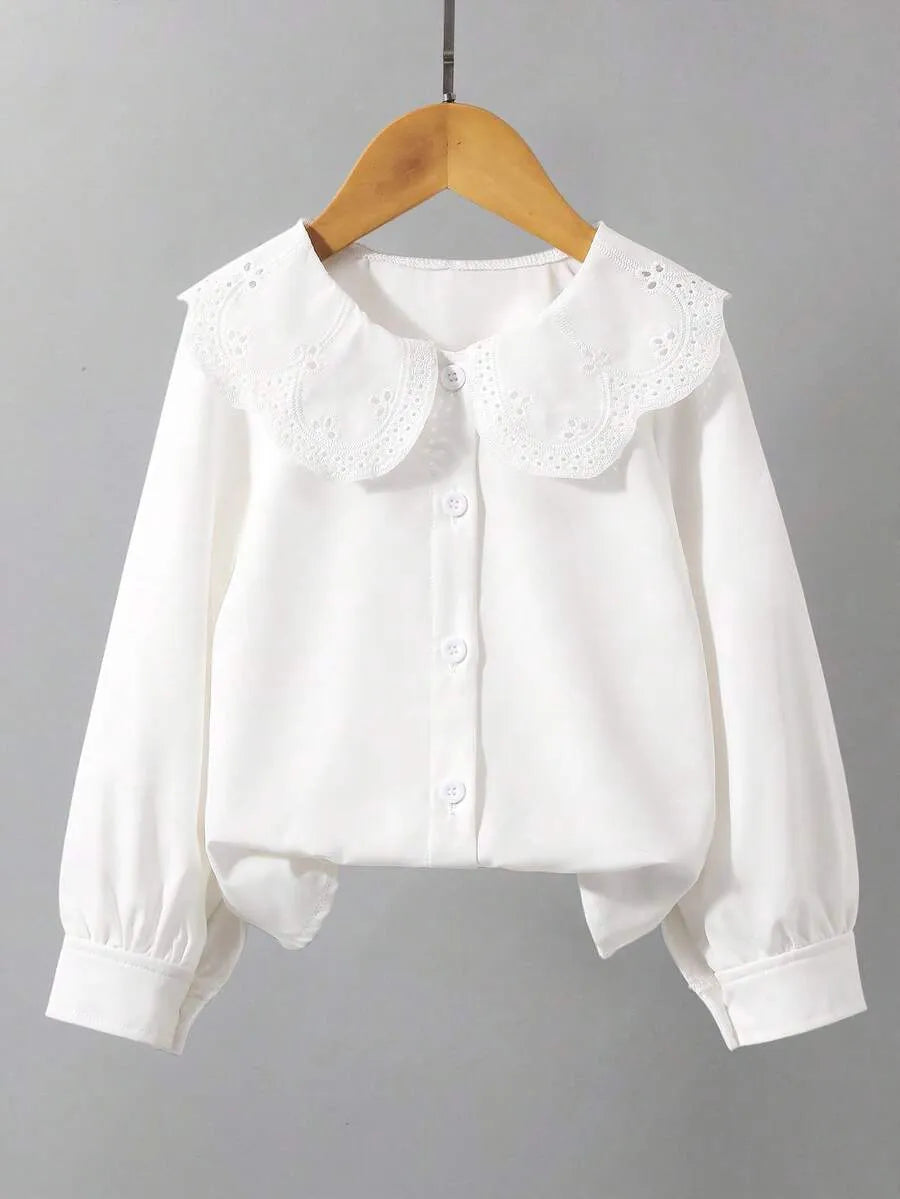 Camisa blanca niña coello español Peter pan sk260720155853336487306
