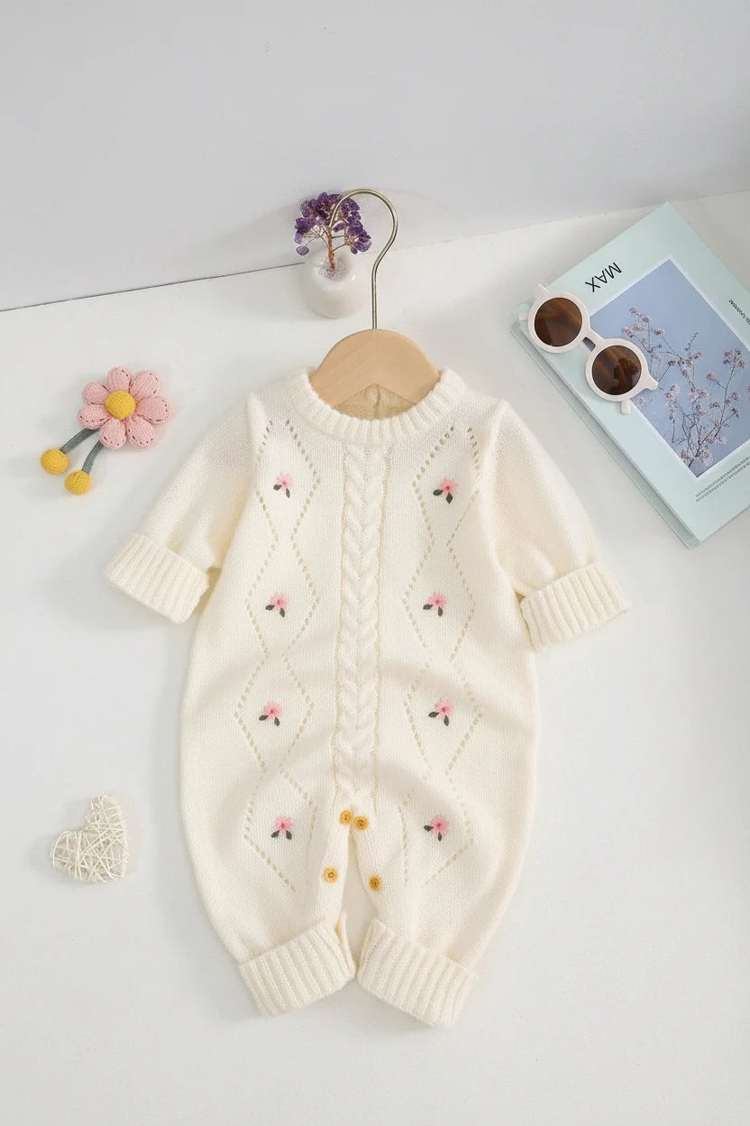 Mameluco blanco rosas bebe niña sa25042873307549445-sa2408091370060713