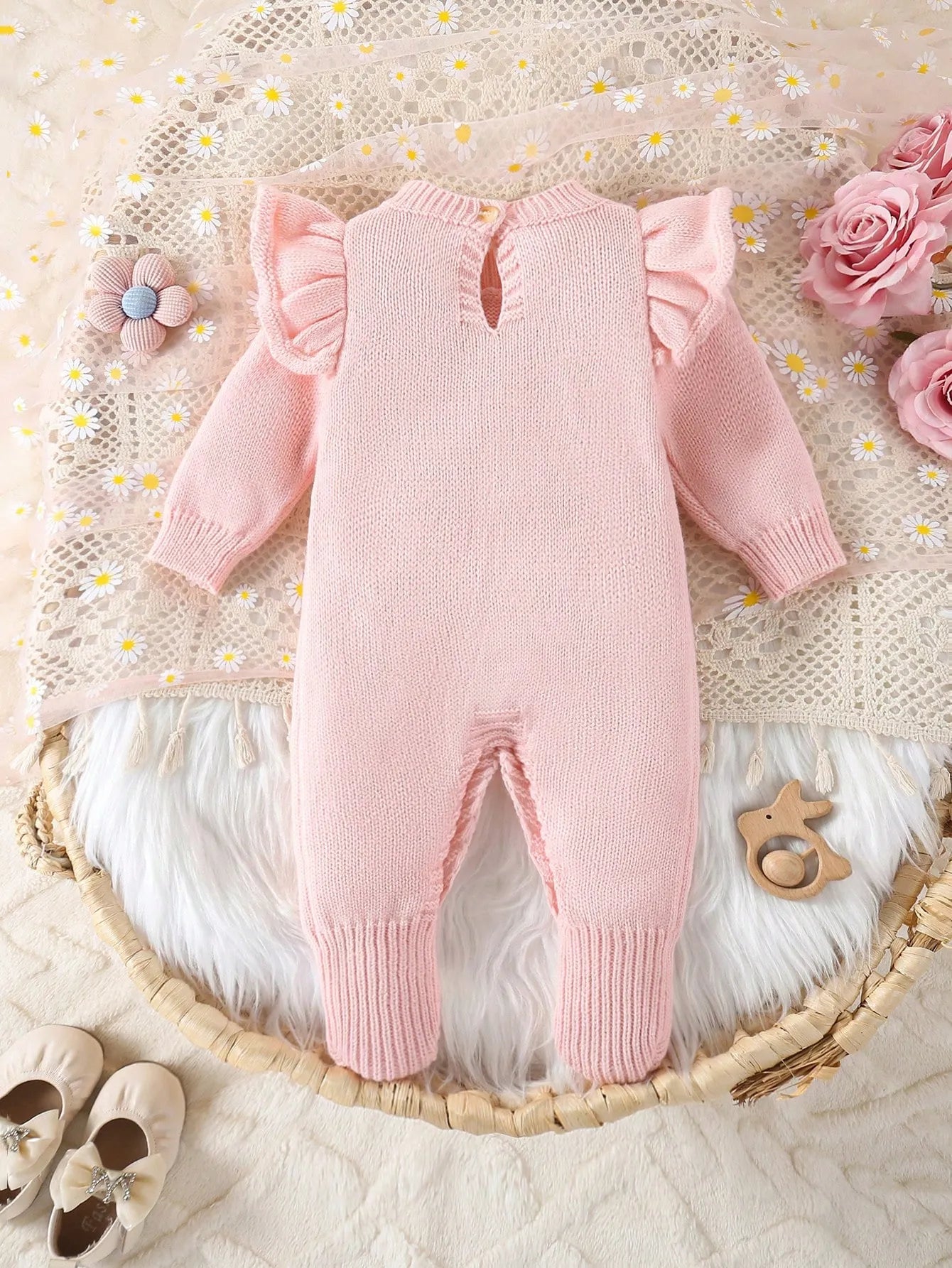 Pijama mameluco rosada bebe niña sa251112683266289895