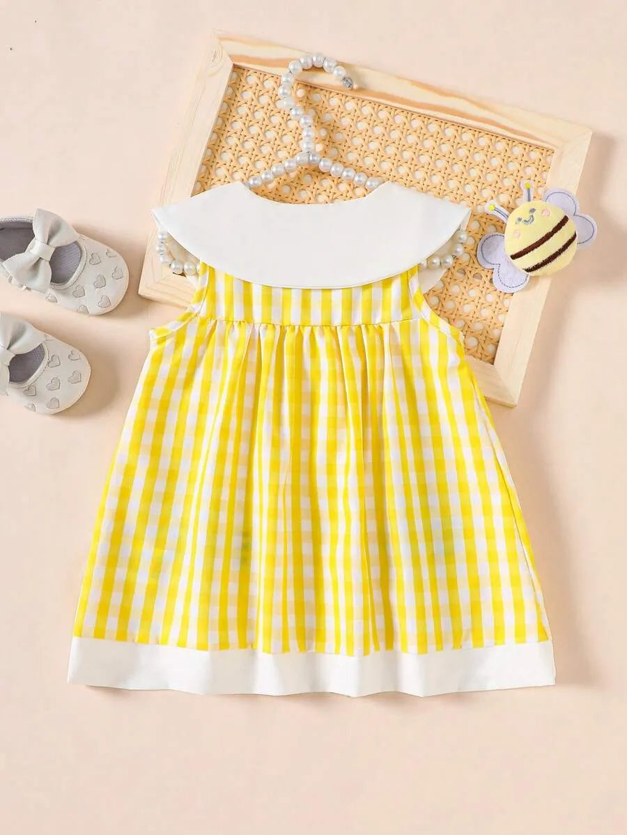 Vestido amarillo blanco abeja bebe niña sa25022199054923989