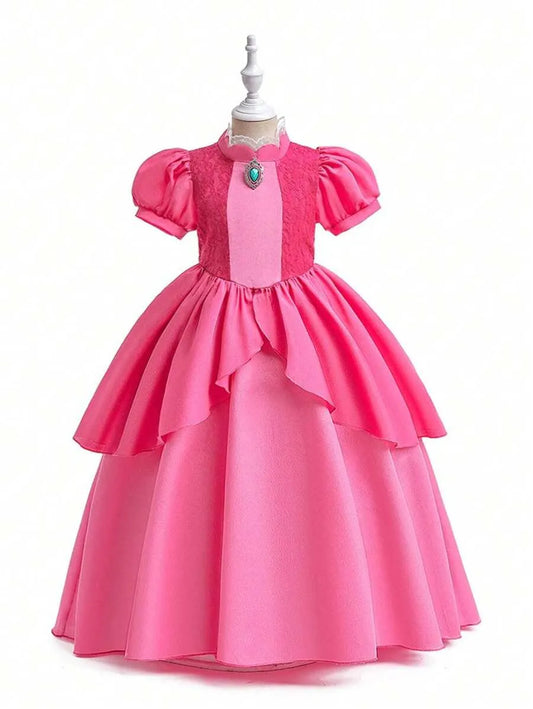 Vestido Disfraz rosado princesa niña sk25062855320242626