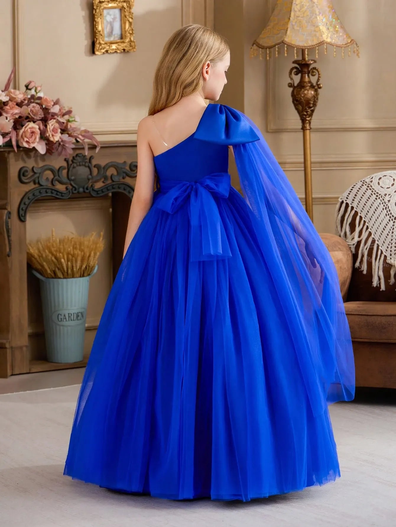 Vestido azul gala niña sk25061088903526766