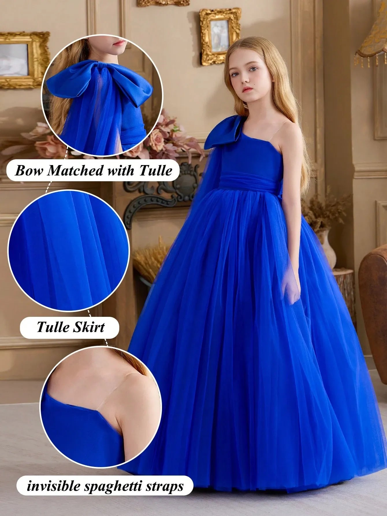 Vestido azul gala niña sk25061088903526766