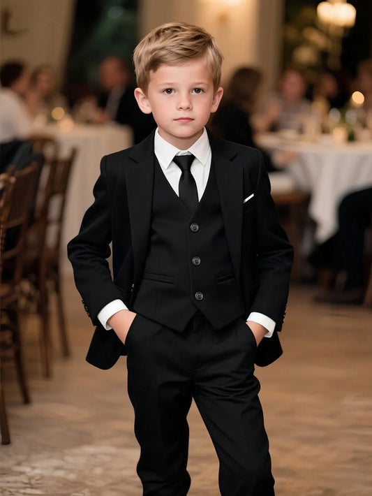 Set 4 piezas saco chaleco pantalón corbata bebe niño sk251210104849084192546-sk25090388778454814