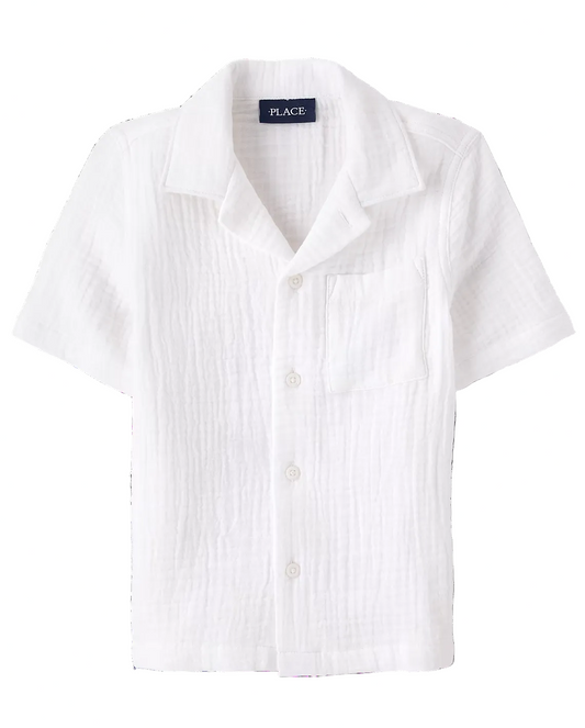 Camisa blanca old money niño Childrens Place 3060790