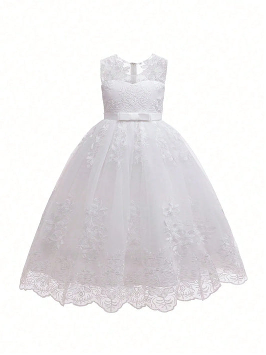 Vestido blanco gala niña sk260630170686664761539 DT32WX