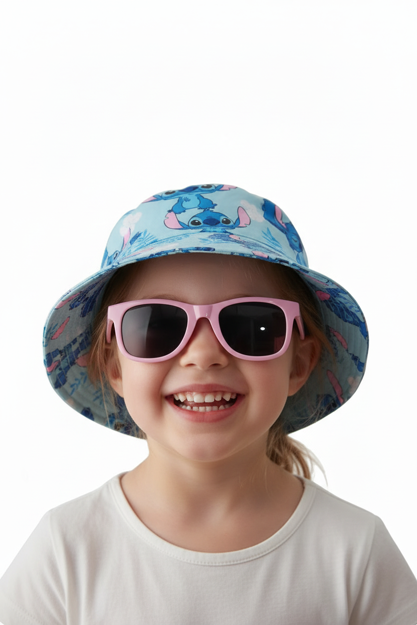 Gorro sombrero con lentes gorra sol  Stitch D7-STI-H103D promo 2x1000