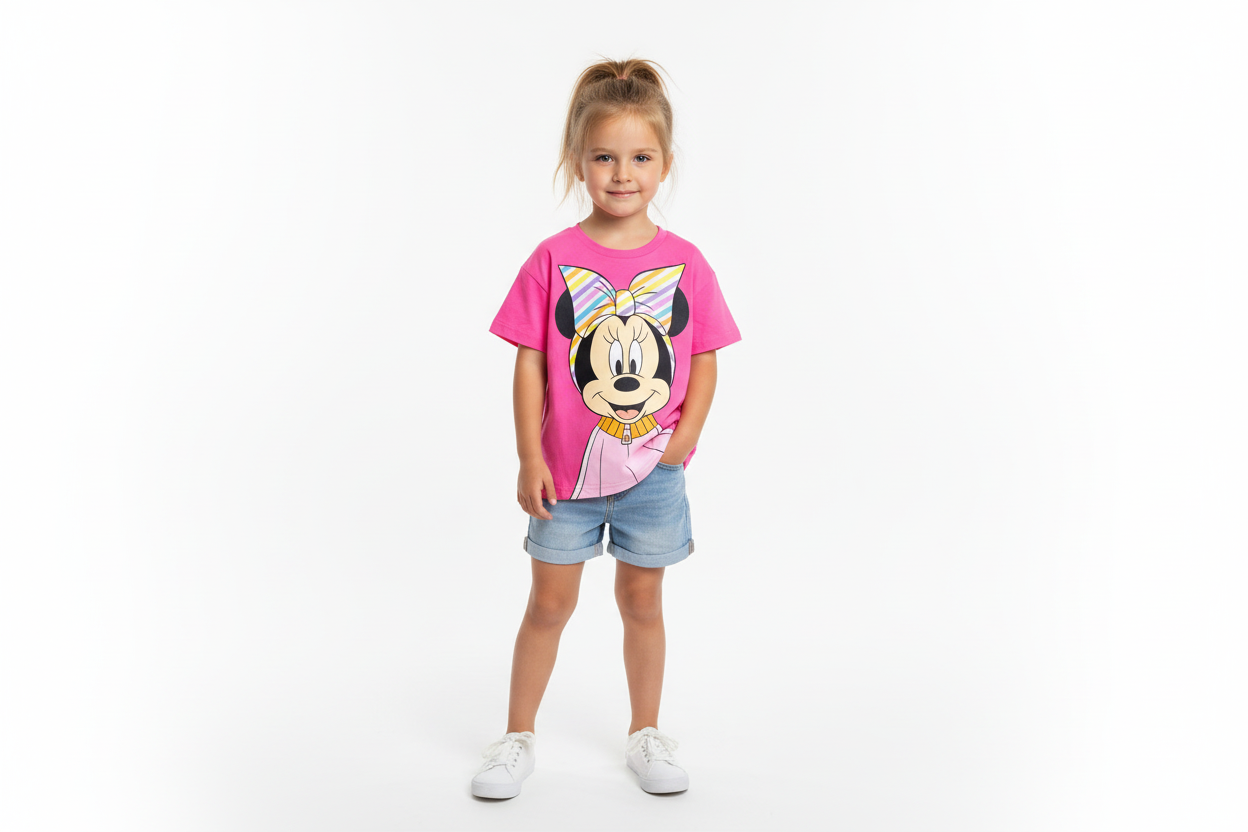 Camisa rosada Minnie bebe niña Disney D1-MI-1291 promo 4x1000 390345
