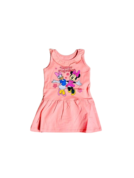 Vestido salmon Minnie Disney bebe niña