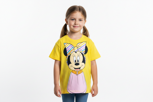 Camisa amarilla Minnie bebe niña D1-MI-1291B promo 4x1000 390345