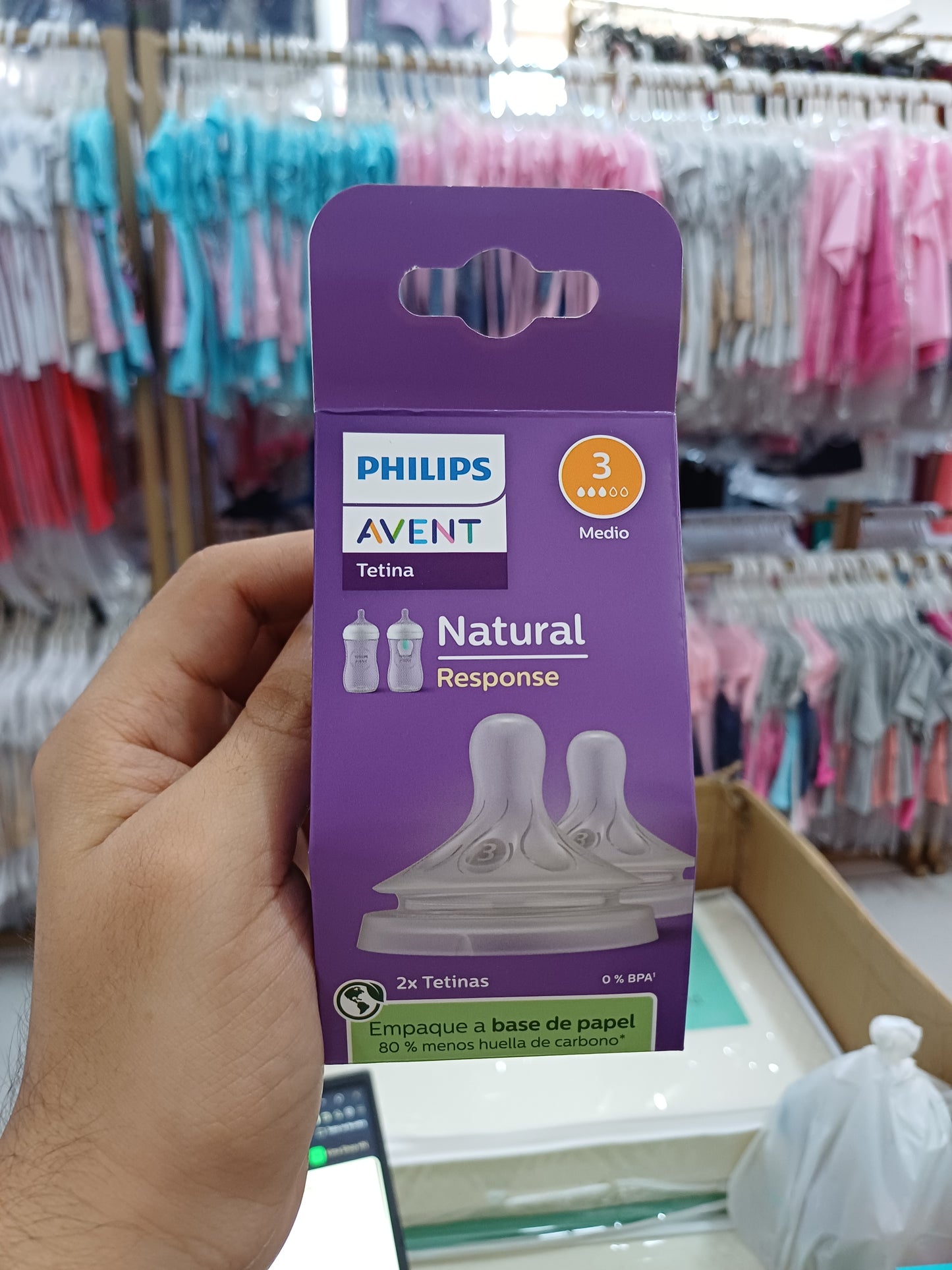 Mamadera Avent Natural flujo 3 set 2